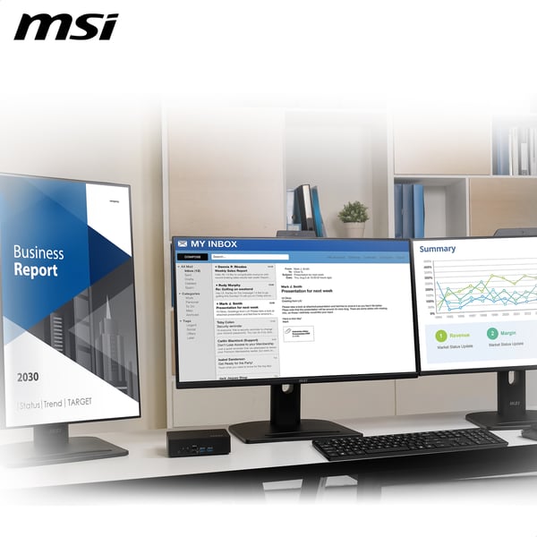 MSI Cubi NUC TWG S-006BEU USFF Sort N150 Intel® SoC BGA 1264 3,6 GHz