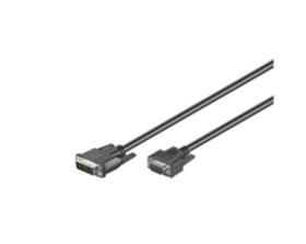 Microconnect 50990 videokabel adapter 2 m DVI-I VGA (D-Sub) Sort