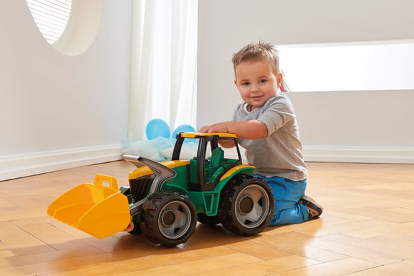 Lena GIGA TRUCKS Tractor with front loader & excavator