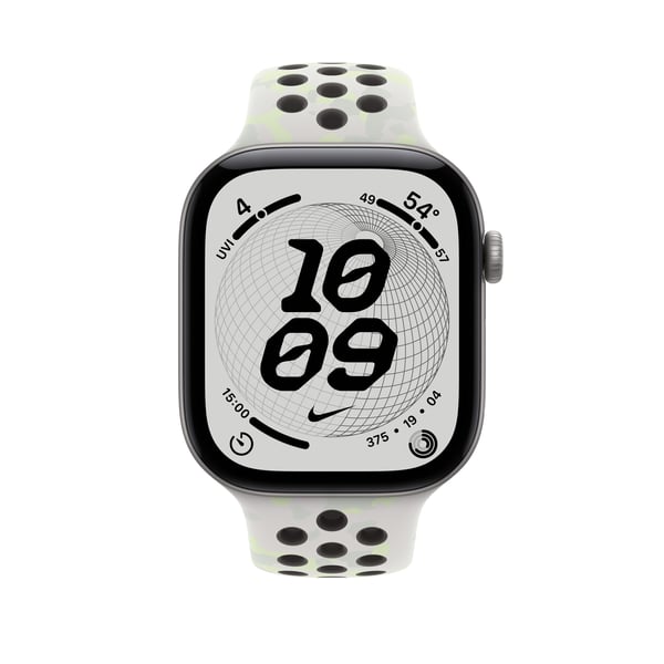 Apple 46 mm Essential White Nike Sport -ranneke - S/M