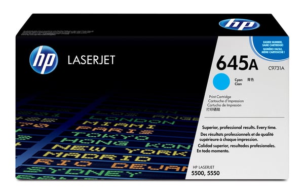 HP 645A -väriainekasetti, syaani, alkuperäinen, LaserJet