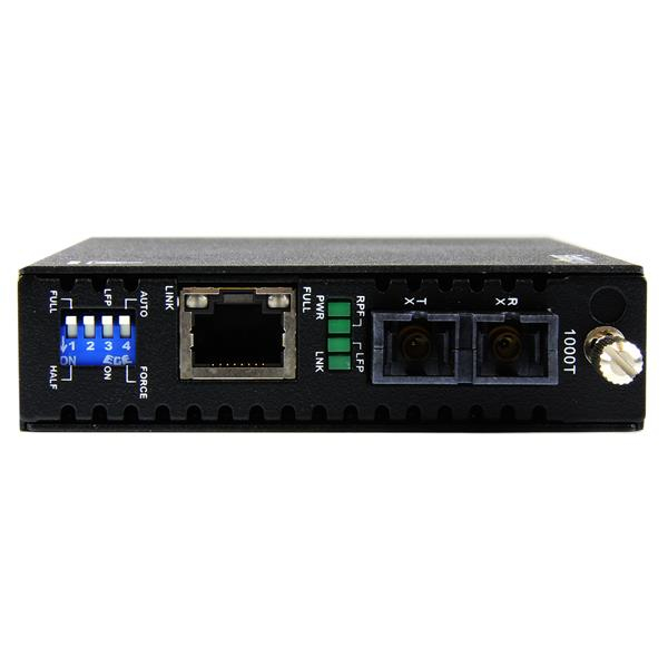 StarTech.com ET91000SC2 netværksomformer til medie 2000 Mbit/s 850 nm Multitilstand Sort