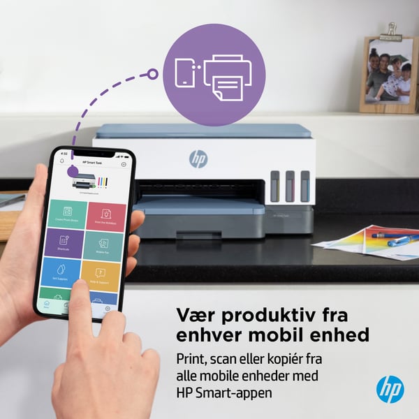 HP Smart Tank 7006 Trådløst All-in-One Farve Printer, Tosidet print; Kopimaskine, scanner