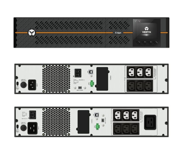Vertiv Liebert EDGE-1500IRT2UXL strömskydd (UPS) Linjeinteraktiv 1,5 kVA 1350 W 6 AC-utgångar