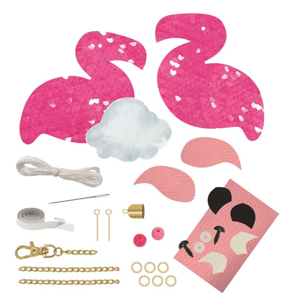 Lena Sequin Charm Flamingo