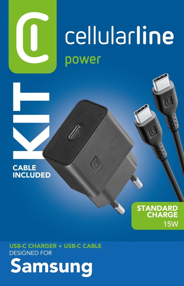 Cellularline 8018080434778 Smartphone, Universal Svart AC Snabb laddning inomhus