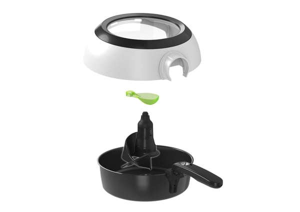 Tefal ActiFry Genius XL FZ7600 rasvakeitin Yksi 1,2 L Erillinen 1350 W Kuumakiertoilmakypsennin Musta, Valkoinen