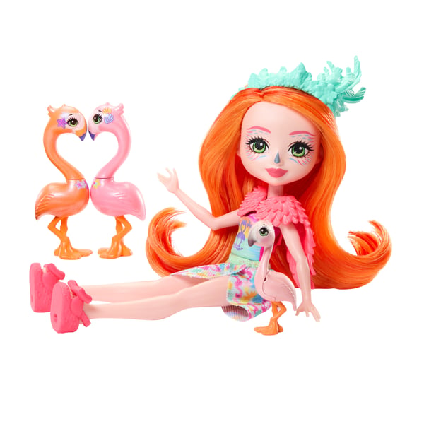 Enchantimals Sunshine Beach Florinda Flamingo Family