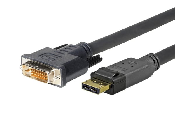 Vivolink PRODPDVI4K2 videokabel adapter 2 m DisplayPort DVI-D Sort