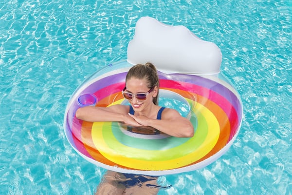 Bestway 43647 / 23 pool- och badmadrass Multifärg Monokromatiskt Badring