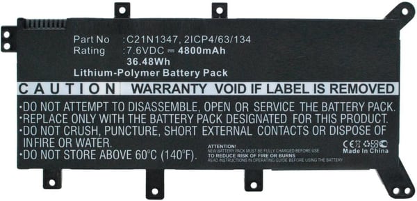 CoreParts MBXAS-BA0135 laptop reservedel Batteri