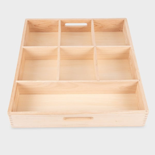Tickit Wooden Sorting Tray - 7 Way