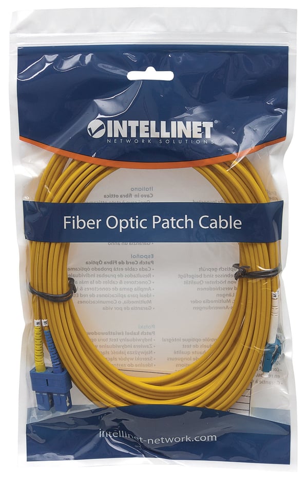 Intellinet 472050 InfiniBand och fiberoptisk kabel 3 m LC SC Gul