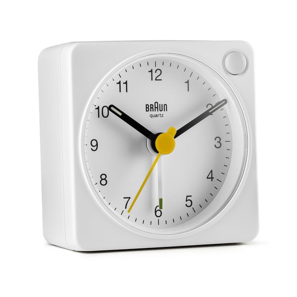 Braun BC02XW väckarklockor Quartz-väckarklocka Vit