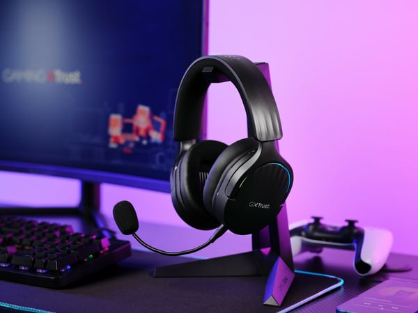 Trust GXT 491 Fayzo Headset Kabel & Trådlös Huvudband Spela USB Type-C Bluetooth Svart