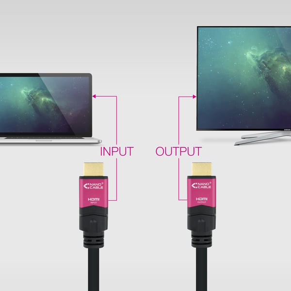 Nanocable 10.15.3720 HDMI-kaapeli 20 m HDMI-tyyppi A (vakio) Musta, Vaaleanpunainen