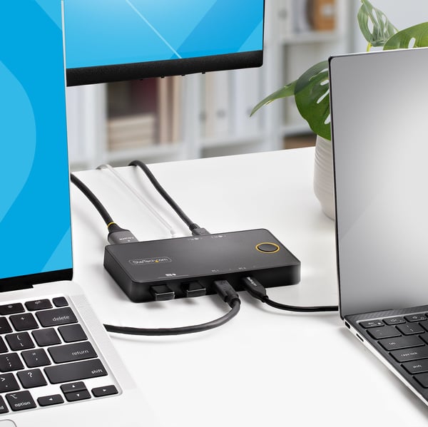 StarTech.com C2-H46-UC2-PD-KVM KVM-switchar Svart