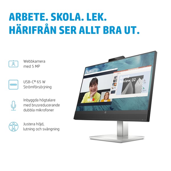 HP E24m G4 Datorskärm 60,5 cm (23.8\") 1920 x 1080 pixlar Full HD Svart