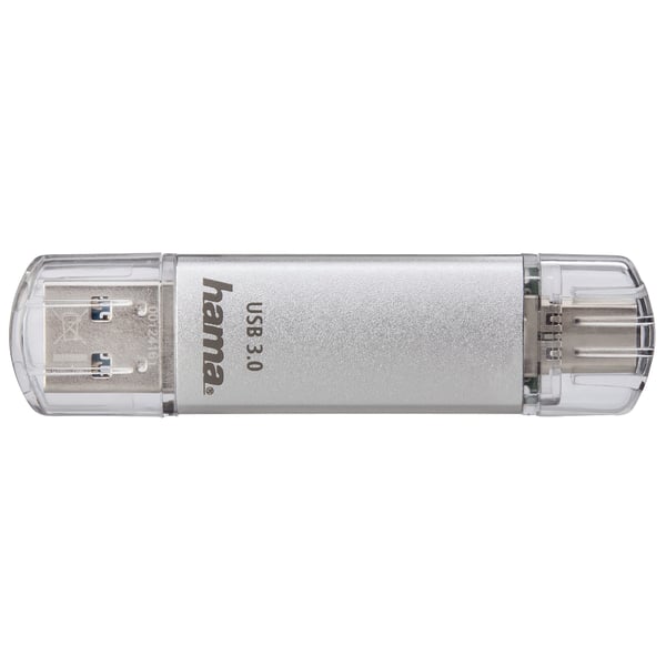 Hama C-Laeta USB-nøgle 64 GB USB Type-A / USB Type-C 3.2 Gen 1 (3.1 Gen 1) Sølv