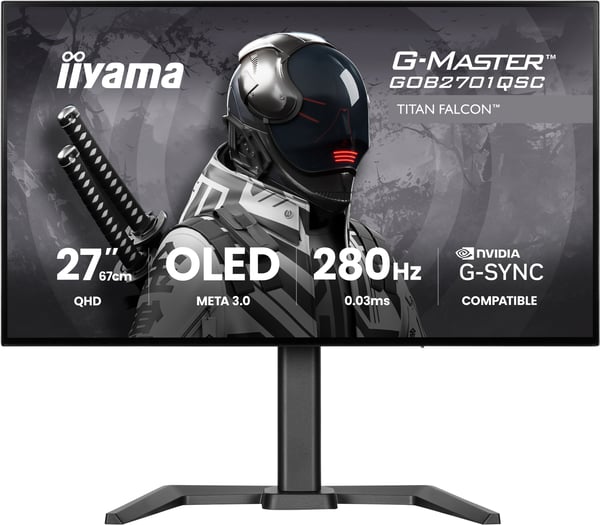 iiyama G-MASTER 27""W LCD QHD Gaming META 3.0 OLED 280 computerskærm 68,6 cm (27") 2560 x 1440 pixel Sort