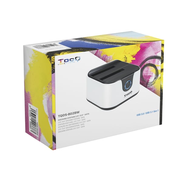 TooQ TQDS-802 Svart, Vit