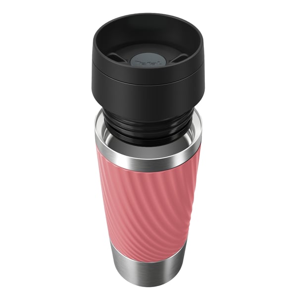 Tefal Travel Mug Classic Twist N2024410 resemugg 360 ml Svart, Rosa, Rostfritt stål Rostfritt stål