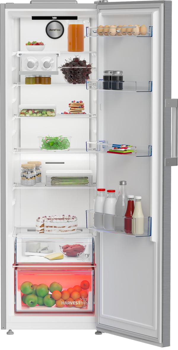 Beko B3RMLNE444HXB kylskåp Fristående 365 l Rostfritt stål