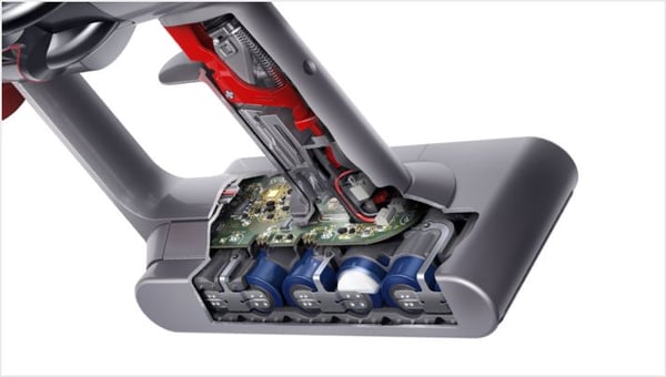 Dyson V11 Fluffy Skaftdammsugare, 2-i-1 Batteri Torr Utan påse Nickel, Röd