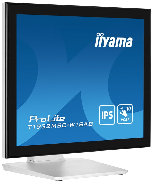 iiyama ProLite T1932MSC-W1SAG tietokoneen litteä näyttö 48,3 cm (19") 1280 x 1024 pikseliä Full HD LED Kosketusnäyttö Pöydän pinta Valkoinen