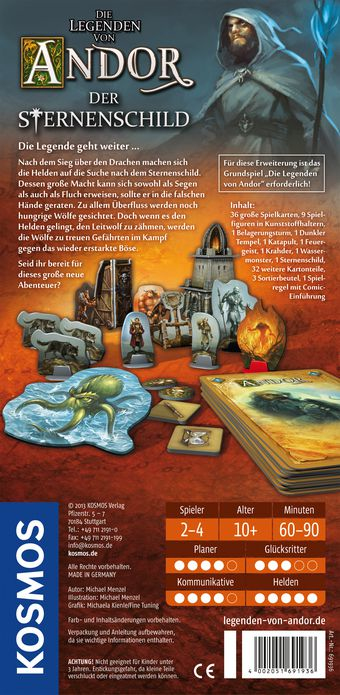 Kosmos 14357648 lautapeli Legends of Andor 60 min Lautapelin lisäosa Matkailu-/seikkailupeli