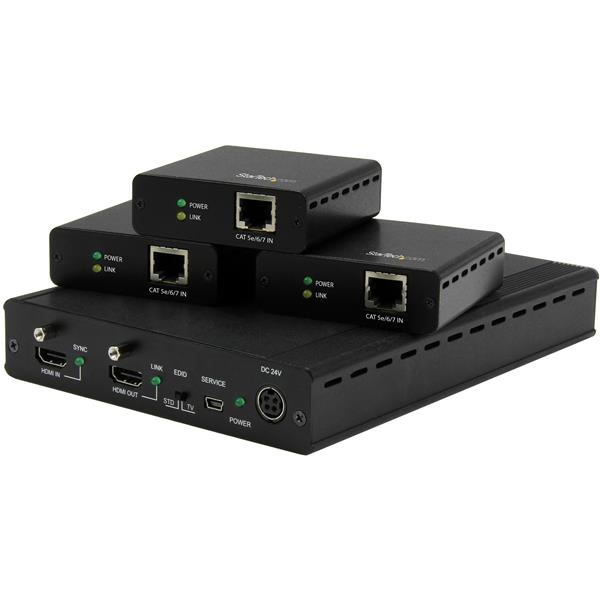 StarTech.com ST124HDBT AV-signaalin jatkaja AV-lähetin ja -vastaanotin