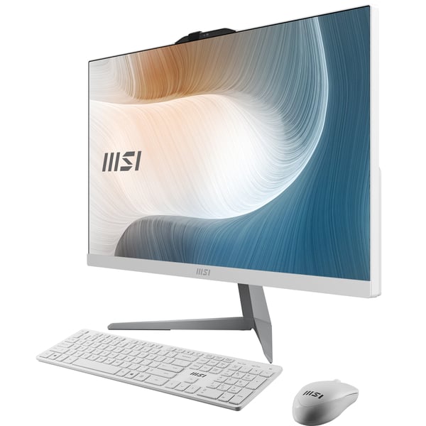 MSI Modern AM242 1M-2222EU Intel Core 3 100U 60,5 cm (23.8") 1920 x 1080 pixlar Allt-i-ett-dator 8 GB DDR5-SDRAM 512 GB SSD Windows 11 Pro Wi-Fi 6E (802.11ax) Svart