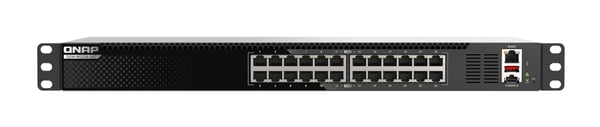 QNAP QSW-M3224-24T verkkokytkin Hallittu L3 10G Ethernet (100/1000/10000) 1U Musta, Hopea
