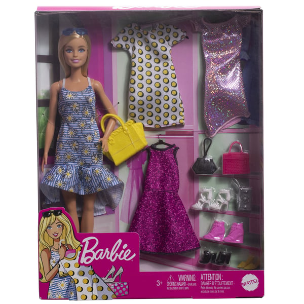 Barbie BARBIE-nukke ja vaatteita