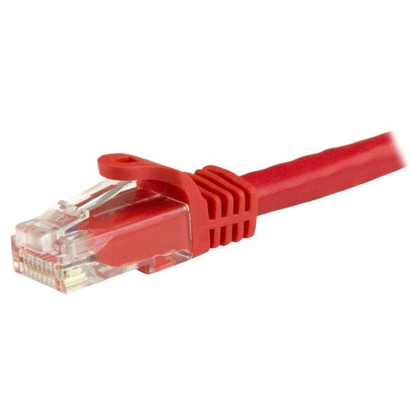 StarTech.com 7,5 m CAT6-kabel - Patchkabel - rød - Snagless - Patch-kabel - RJ-45 (M)