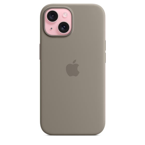 Apple Silikone-etui med MagSafe til iPhone 15 – ler