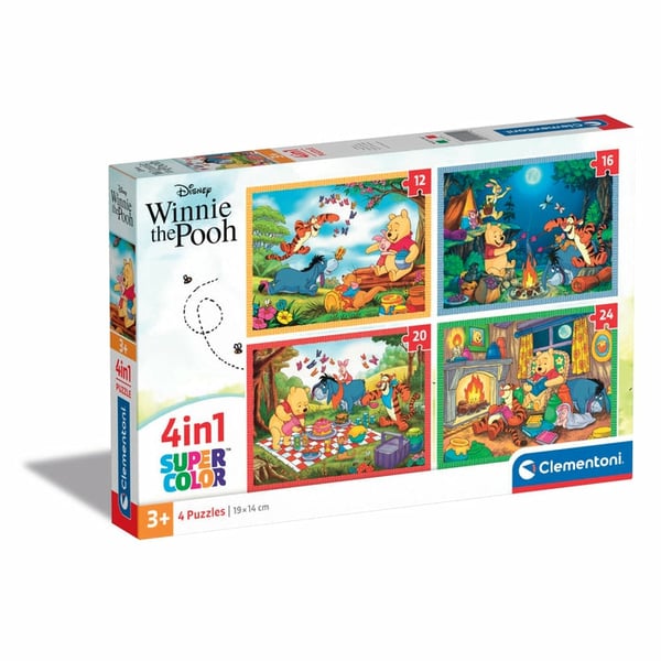 Clementoni Supercolor Disney Winnie the Pooh Puslespil 12 stk Tegnefilm