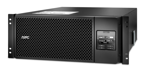 APC Smart-UPS On-Line UPS-virtalähde Taajuuden kaksoismuunnos (verkossa) 6 kVA 6000 W 10 AC-pistorasia(a)