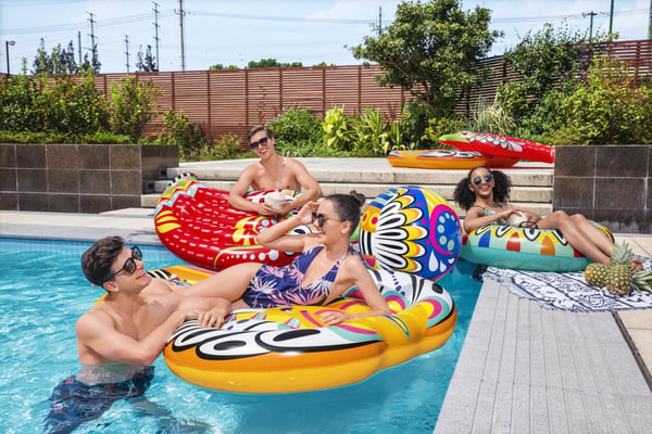 Bestway 43491 pool- och badmadrass Multifärg Mönstrad Vinyl Flytande ö