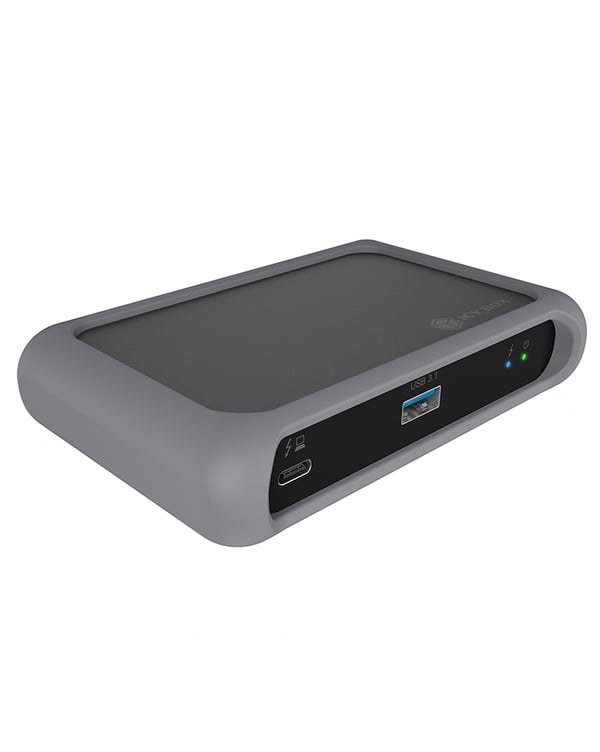 ICY BOX IB-HUB801-TB4 Thunderbolt 4 40000 Mbit/s Antrasiitti, Musta ICY BOX IB-HUB801-TB4 Thunderbolt 4 40000 Mbit/s Antrasiitti, Musta