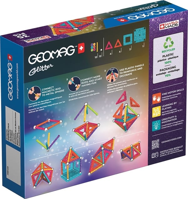 Geomag Glitter Panels Recycled Neodymmagnetleksak