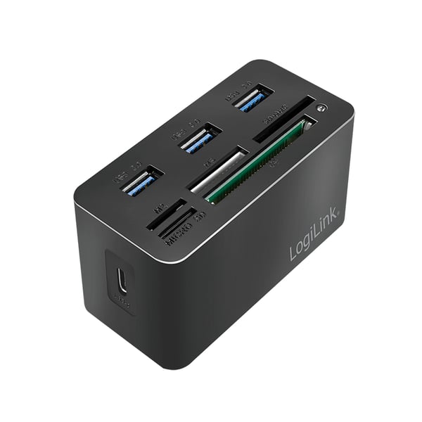 LogiLink CR0046 dockingstation Ledningsført USB 3.2 Gen 1 (3.1 Gen 1) Type-C Sort