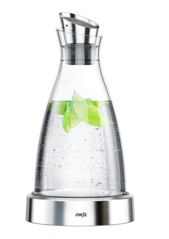 EMSA 505219 karaffel, kande & flaske 1 L Rustfrit stål, Transparent