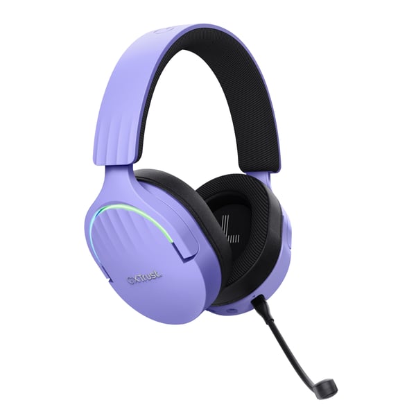 Trust GXT 491P FAYZO Kuulokkeet Langallinen & langaton Pääpanta Pelaaminen USB A-tyyppi Bluetooth Musta, Purppura