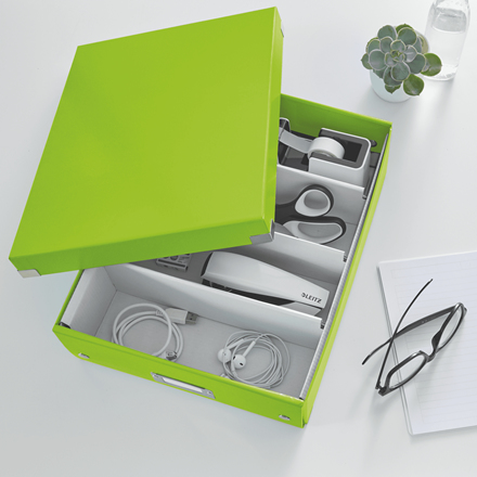 Leitz Click & Store WOW Medium Sorteringslåda, 85% återvunnen kartong