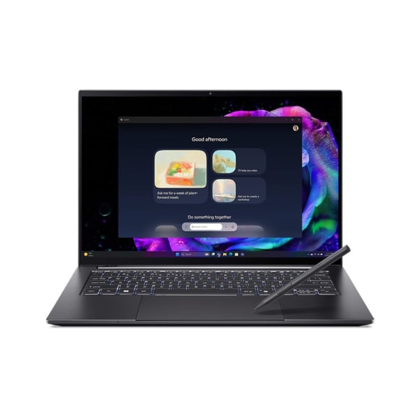 Acer Swift SFX14-61G-R56L AMD Ryzen AI 9 365 Laptop 35,6 cm (14") Berøringsskærm WQXGA+ 32 GB LPDDR5x-SDRAM 2 TB SSD NVIDIA GeForce RTX 5070 Wi-Fi 6 (802.11ax) Windows 11 Home Grå