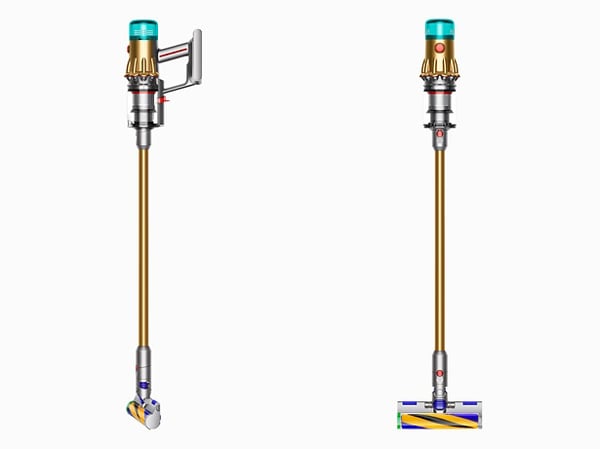 Dyson V12 Detect Slim Absolute Skaftdammsugare, 2-i-1 Batteri Torr HEPA Utan påse Guld