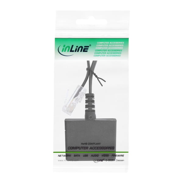 InLine 69943 telefonkabel 0,15 m Sort
