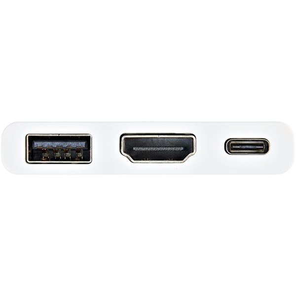 StarTech.com CDP2HDUACPW kannettavien tietokoneiden telakka ja porttitoistin Langallinen USB 3.2 Gen 1 (3.1 Gen 1) Type-C Valkoinen