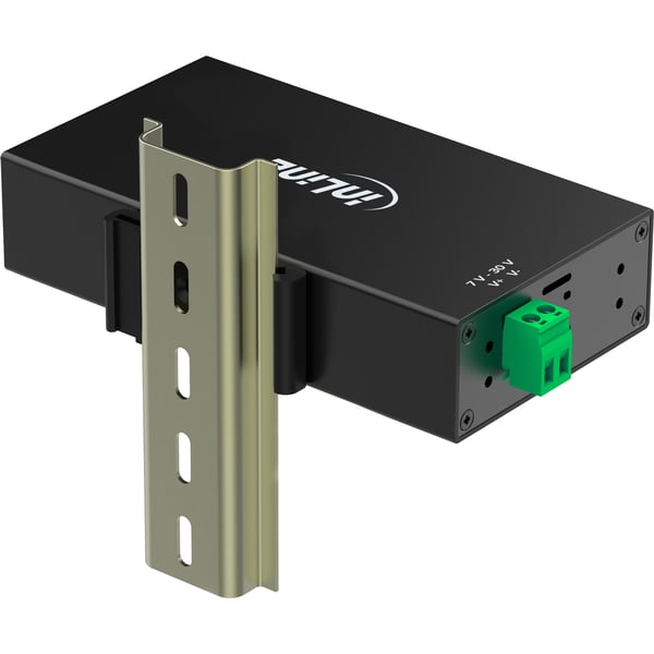 InLine 35396B gränssnittshubbar USB 3.2 Gen 1 (3.1 Gen 1) Type-B 5000 Mbit/s Svart